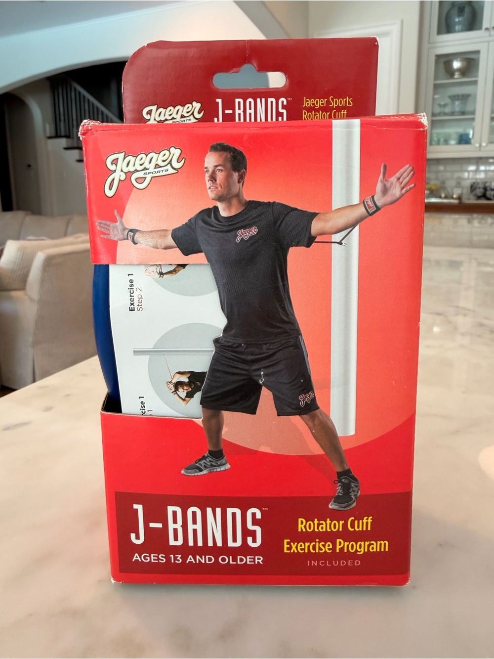 Jaeger J-Bands Rotator Cuff Exercise Bands Blue, Adult size, new in box